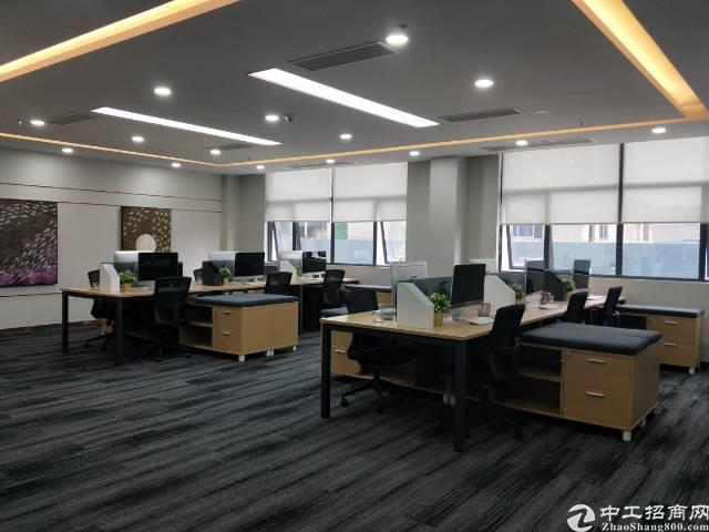 西乡沿江高速路口500平精装写字楼带家私3+1隔局招租