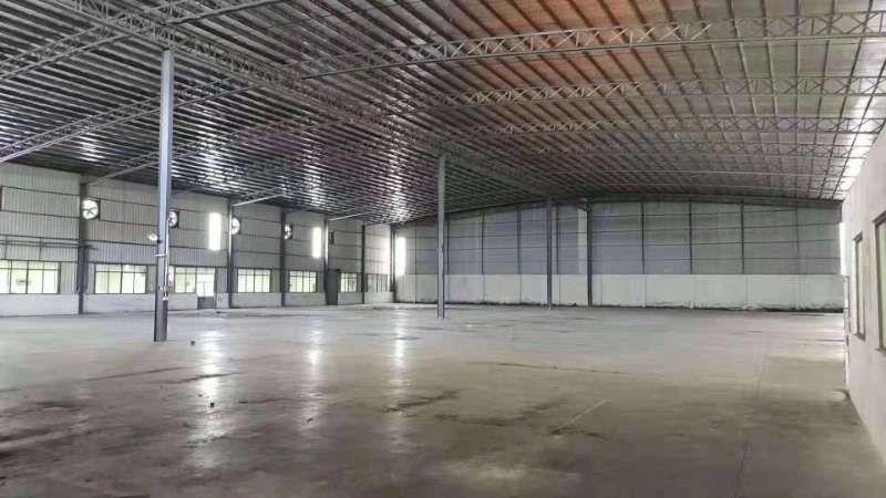 新塘新出独院单一层钢构厂房仓库12000平，可办理环评