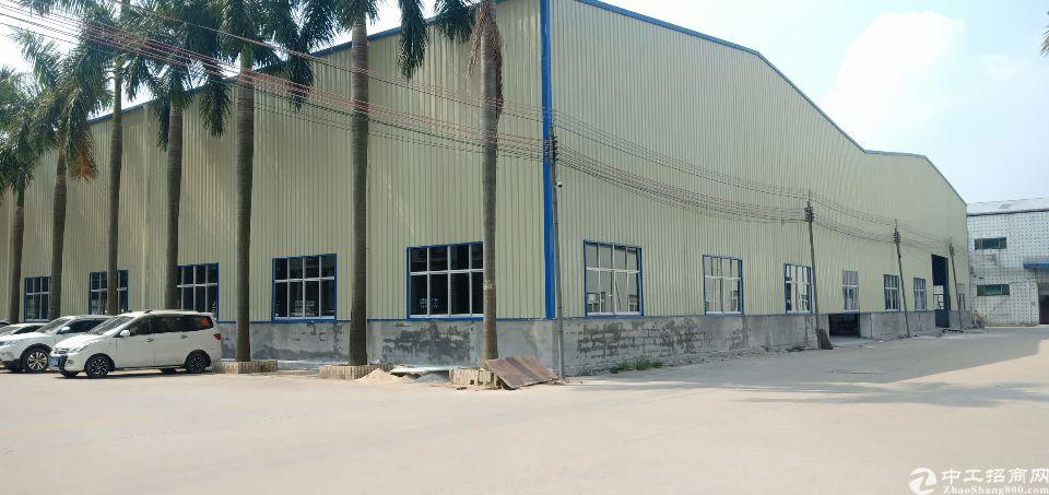 大型工业园独栋钢构厂房出租。适合仓库物流。