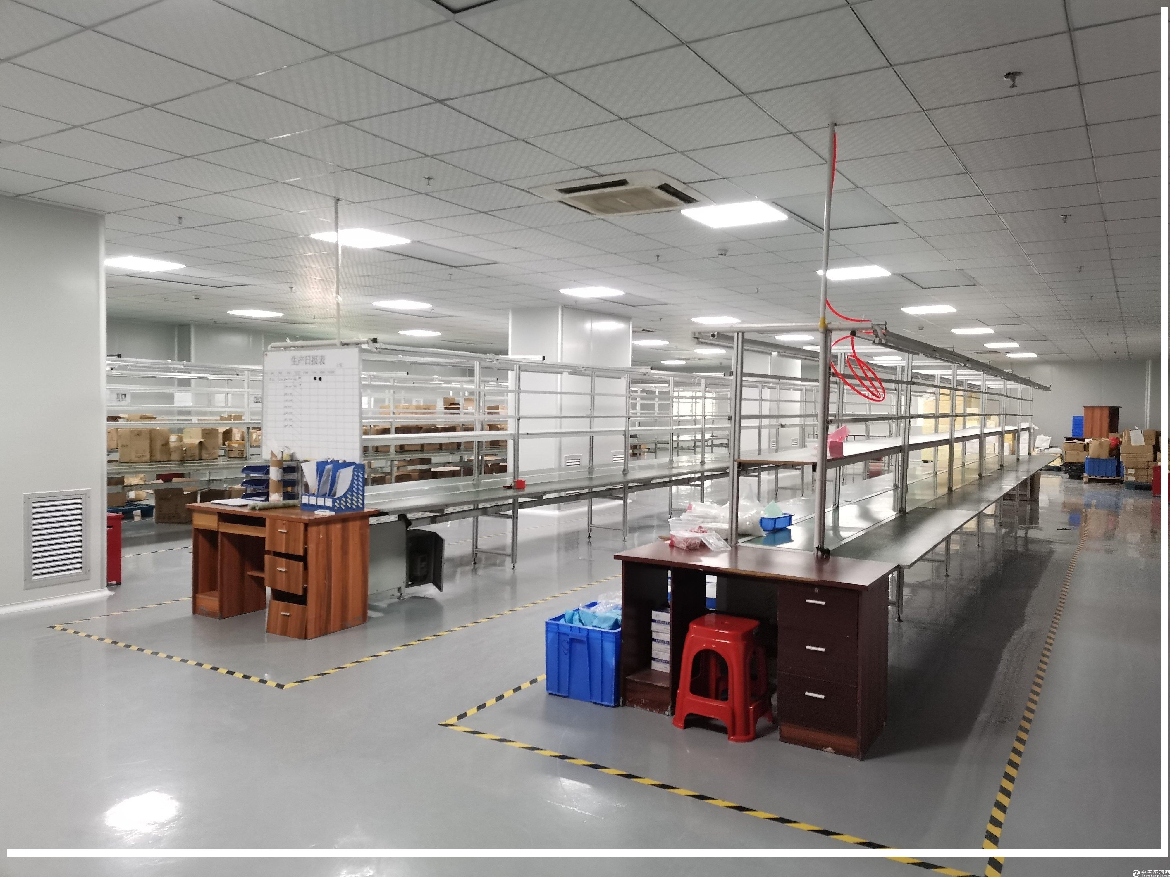 坪山大型工业区出租证件齐全无尘车间厂房2000平米有装修
