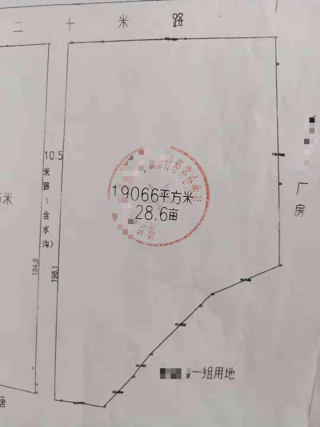 惠州市博罗28.6亩空地出租租金6元每平方可报建钢构3