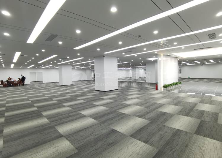 南山科技园，大面积写字楼办公室2548平，带隔间，户型方正3