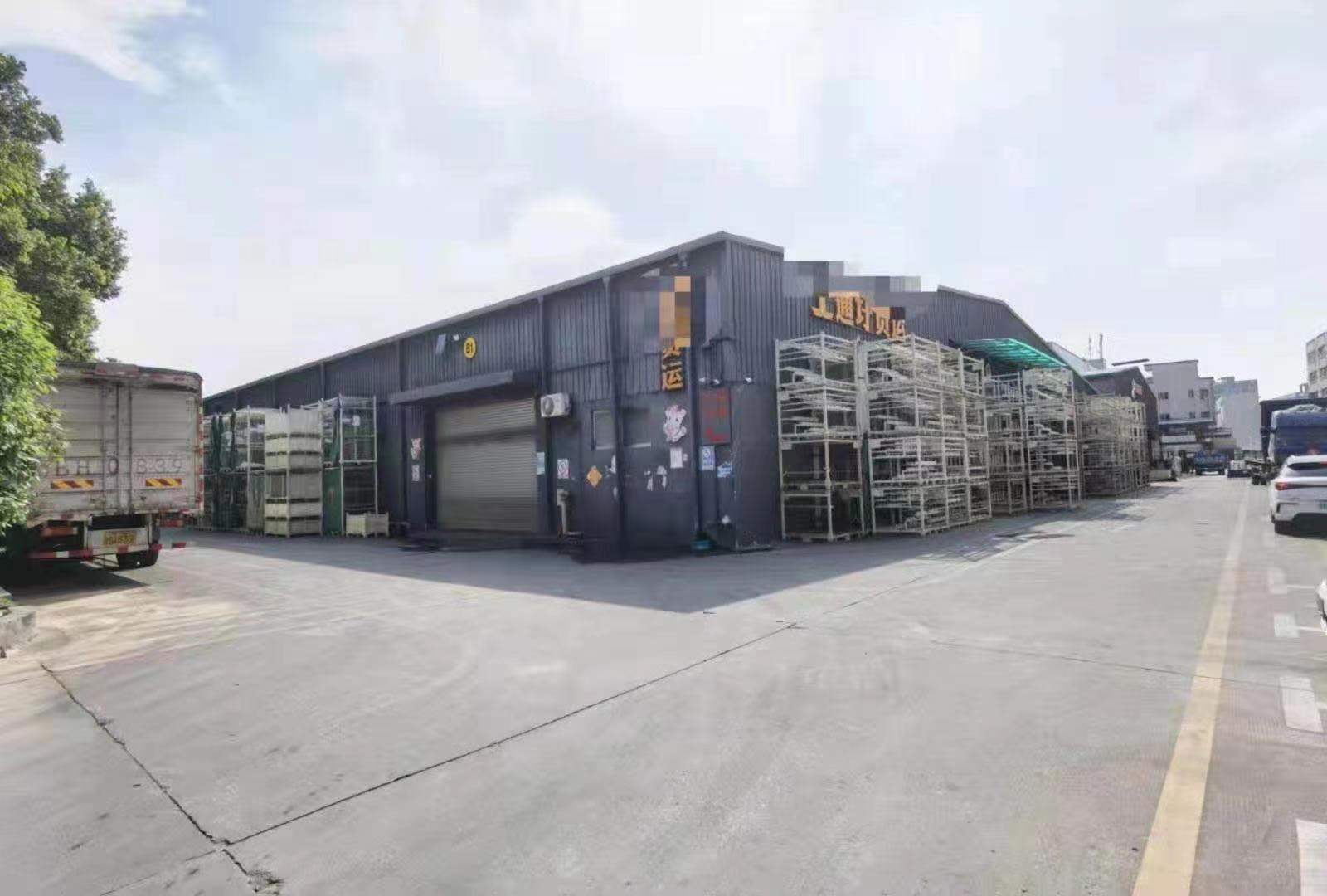 观澜桂花新出一楼钢构仓库2100平，超大空地，适合各种行业。