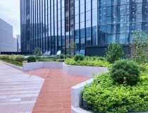 布吉上李朗地铁站开发商直租独栋办公楼2600平方独立花园