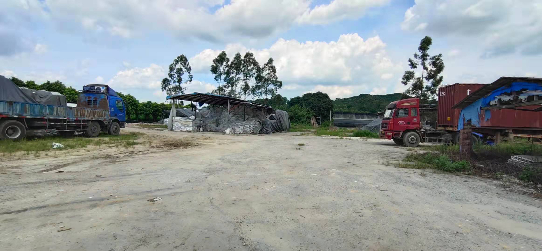 增城区福和简易铁皮房6000方空地出租有硬化证件齐全靠大路边1