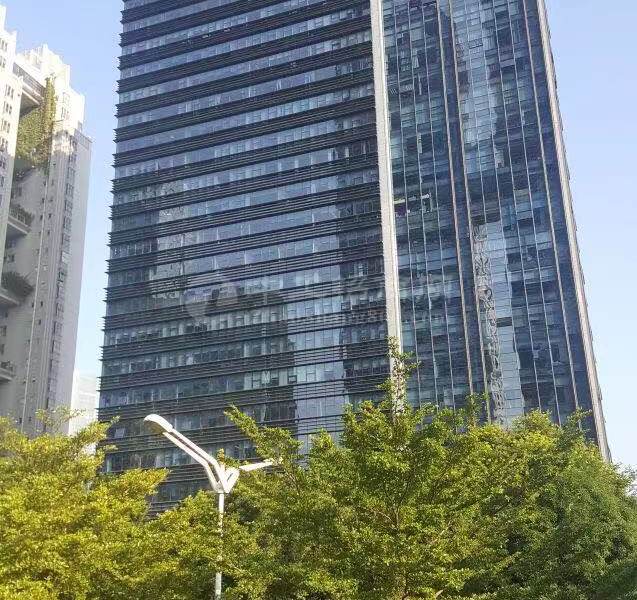 福田车公庙地铁口200平精装办公室可看海景租金便宜采光好