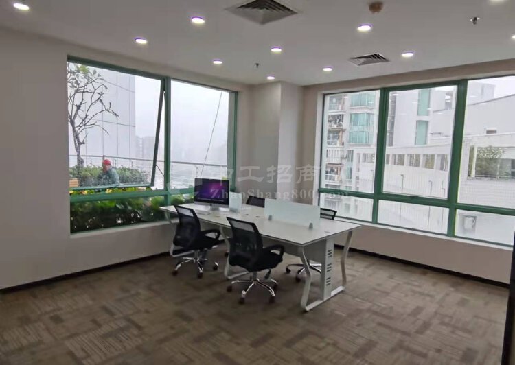 南山桃园地铁口精装修办公室228平俯瞰深圳大学风景好采光通透6
