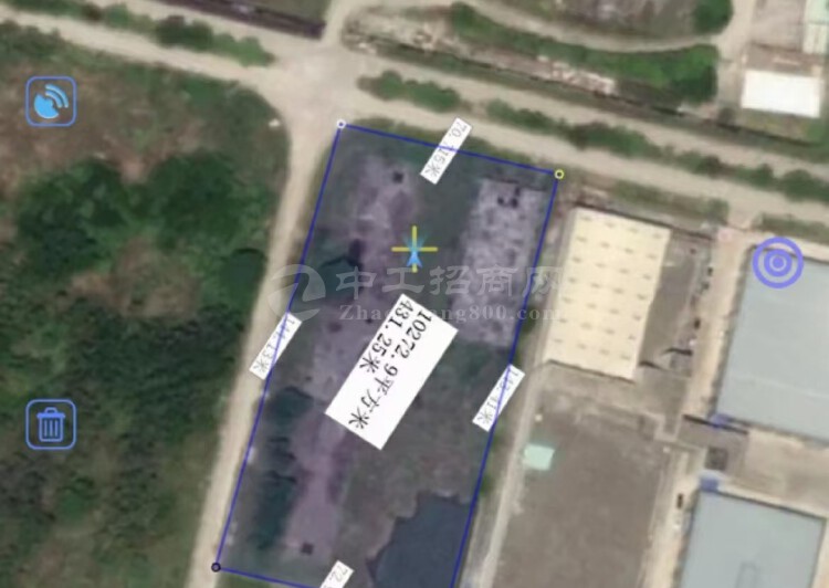 惠州博罗国有证工业用地约75X138米，总面积10500平方1