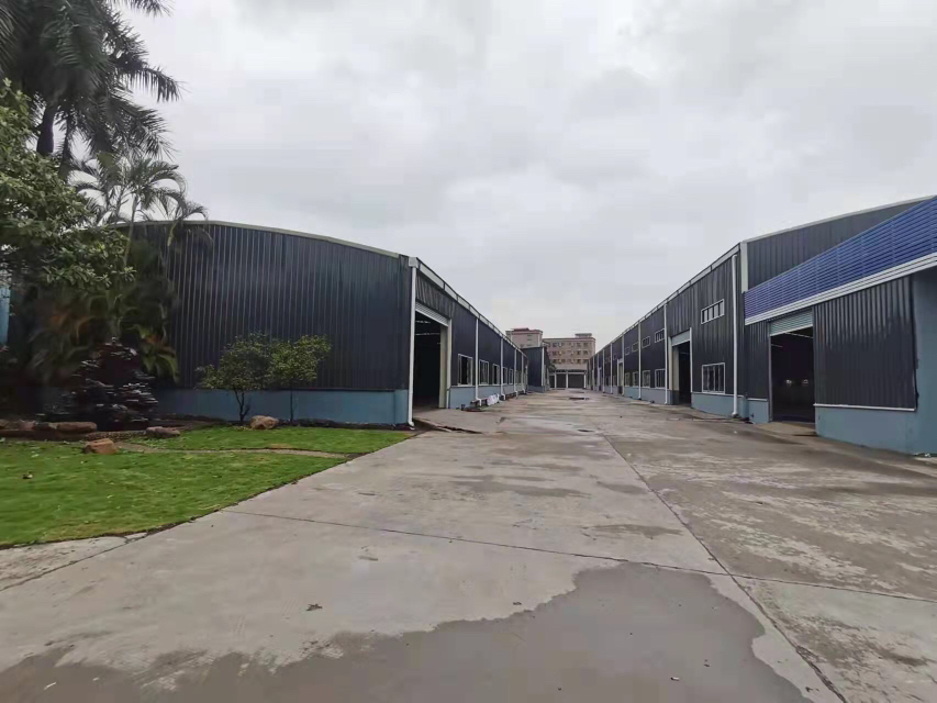 厚街镇靠沙田花园式厂房单一层钢结构厂房仓库