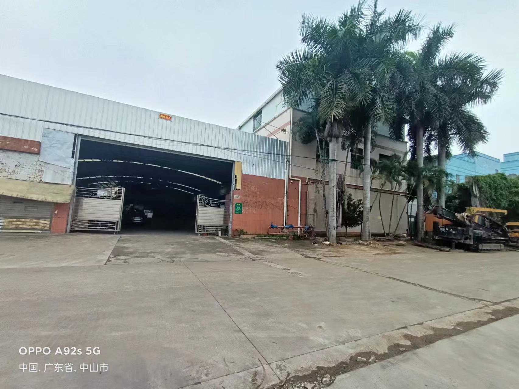 中山市港口镇木河迳1800平方单一层钢结构星棚厂房出租