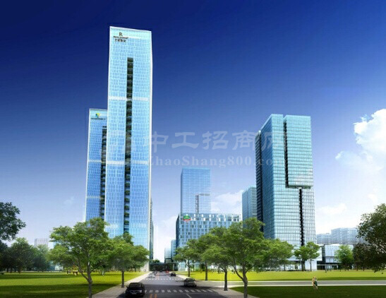 深圳湾写字楼高层办公室出租豪华装修看海景户型方正采光好3