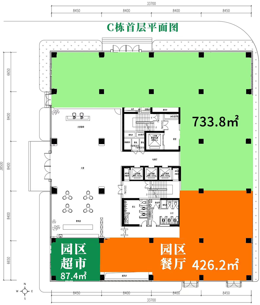 黄埔区科学甲级写字楼45元一平7