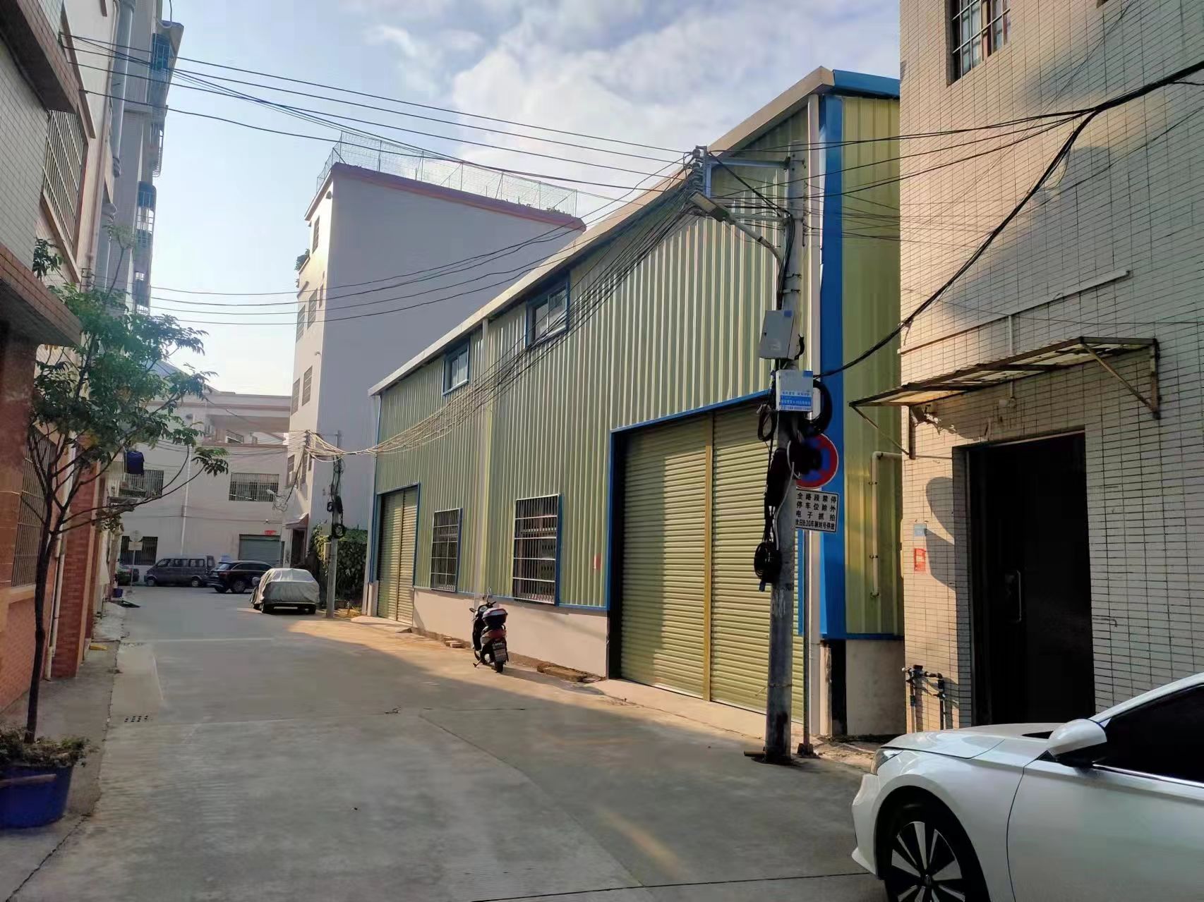 小榄宝丰社区钢构厂房400平，可做仓库，小噪音行业