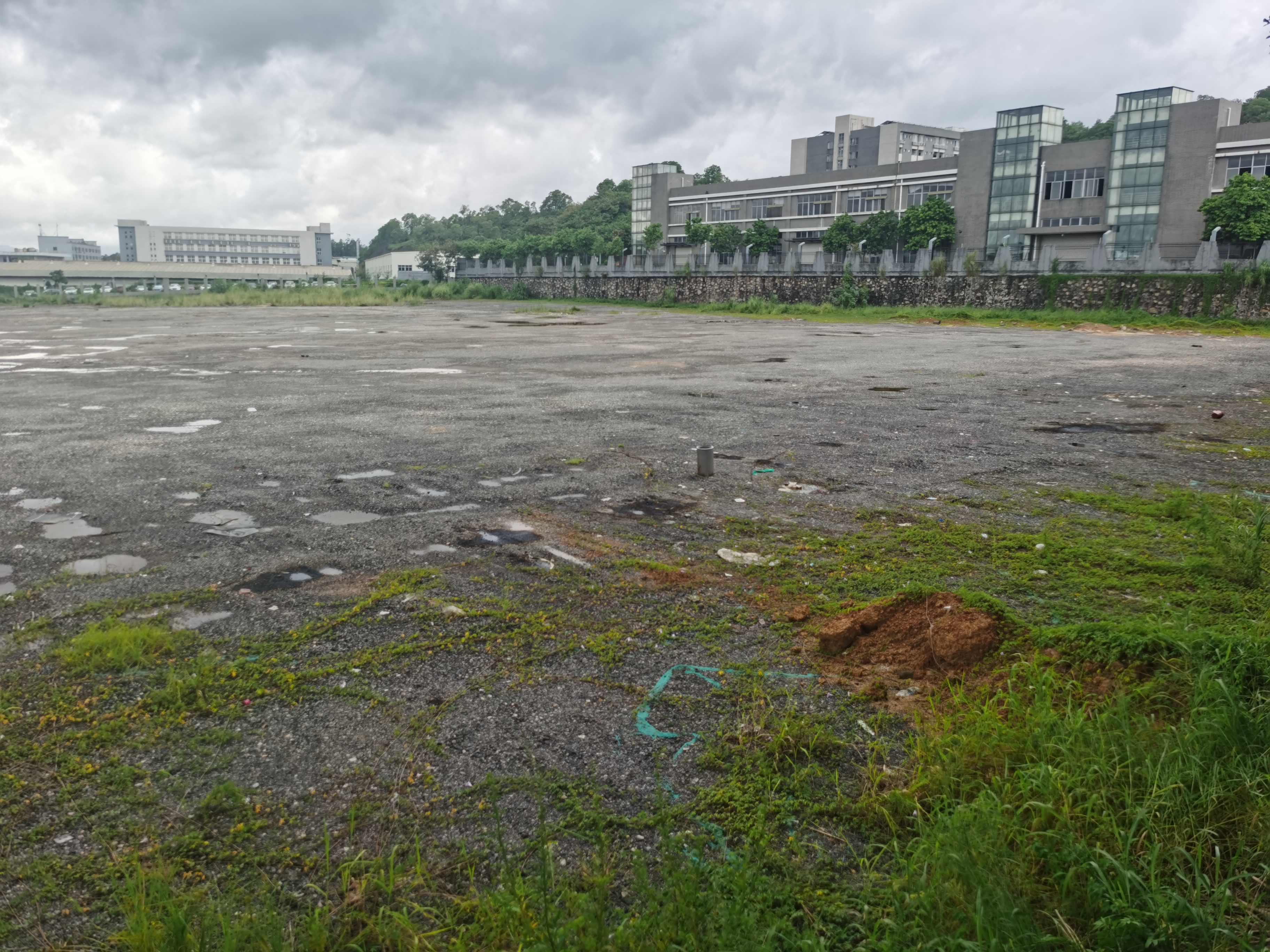 龙岗坪地工业园空地30000平方出租主干道旁可以进大型货柜车6