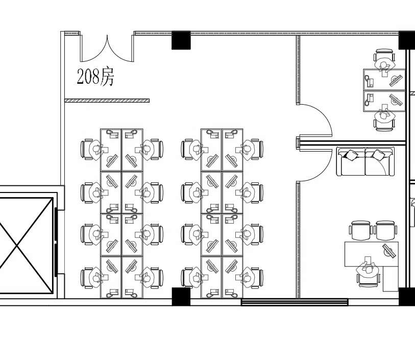 宝安桃源居附近地铁口楼上200平2+1格局写字楼出租拎包入住6