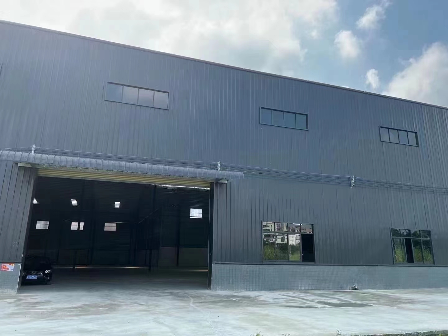 北滘全新单一层钢构厂房仓库，面积1000㎡带牛腿，滴水8米。
