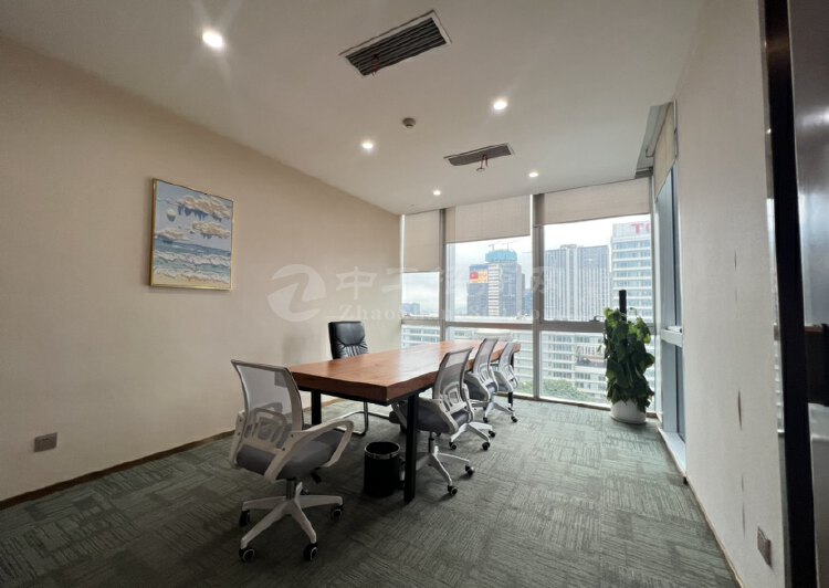 宝安中心500平精装办公室出租带家私空调使用率高配套齐全6