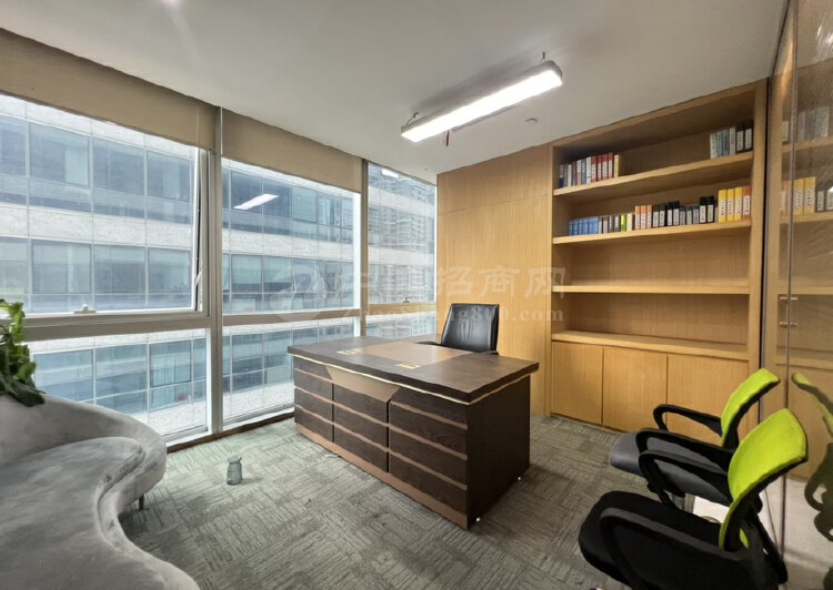 宝安中心500平甲级写字楼出租精装带家私空调拎包办公使用率高2