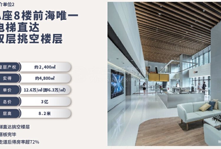 前海桂湾甲级写字楼华润大厦开发商直售，价格便宜，投资自用均可4
