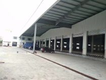 中山小榄高台仓带卸货平台的厂房仓库9300平出租超大空地