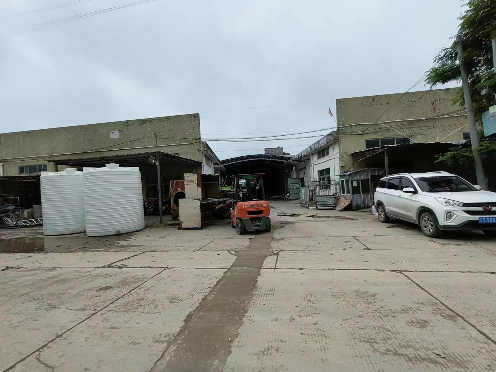 中山市坦洲单一层独院厂房仓库出租滴水7.5米大小可分租