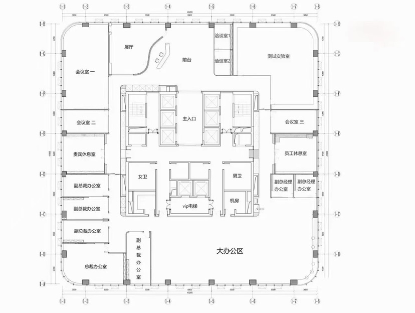 龙华地标环智壹城中心整层1500平带家私精装红本写字楼办公室5