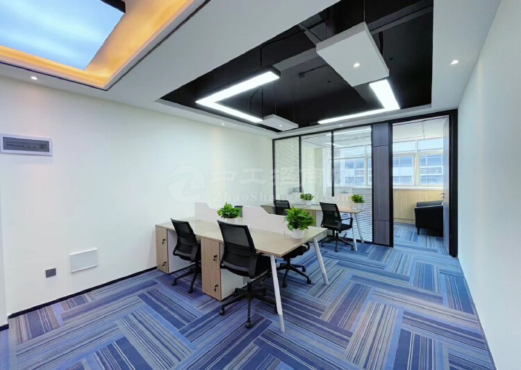 南山深圳软件园，稀缺小户型办公室98平，装修漂亮，园林式办公1