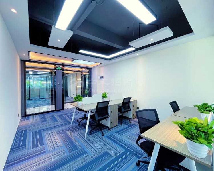 南山深圳软件园，稀缺小户型办公室98平，装修漂亮，园林式办公