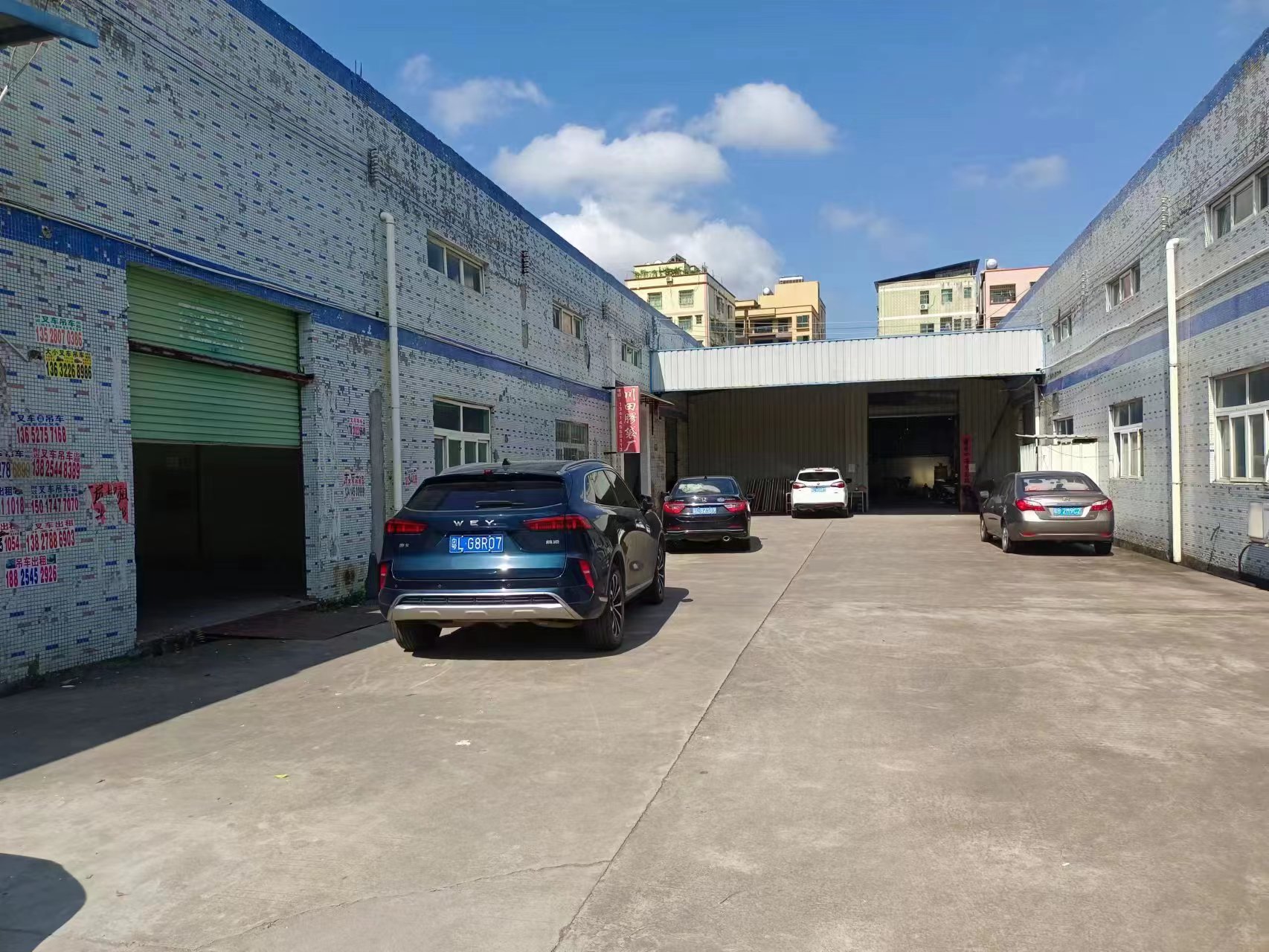 惠阳新圩花边岭国道附近可做家私五金机械设备仓库的钢构厂房出租