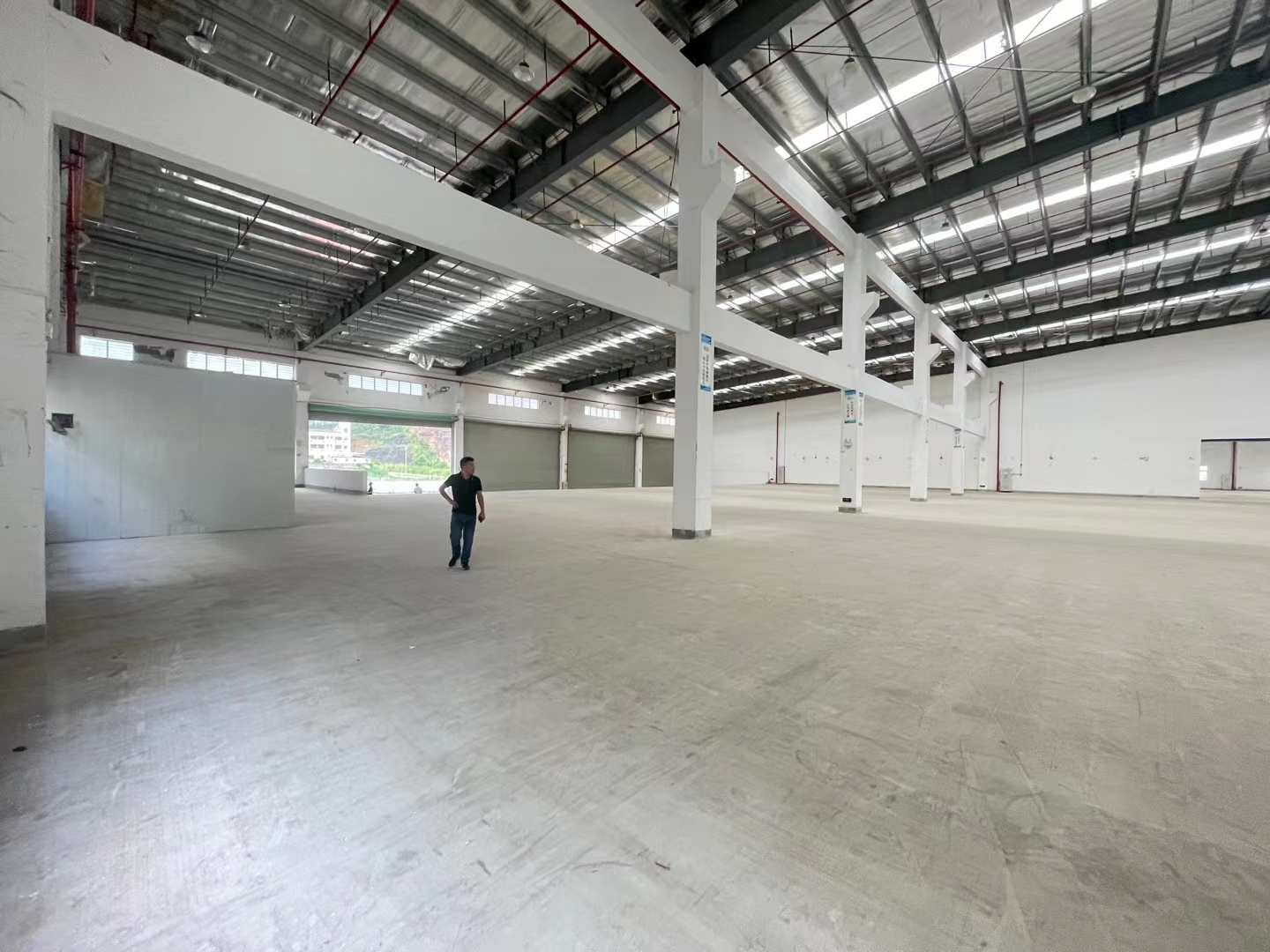 惠东原房东独院单一层钢构厂房仓库6100平方出租，可分租。