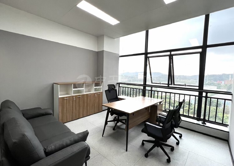 中山市翠亨新区精装写字楼办公室150平方出租，采光好配套齐全5