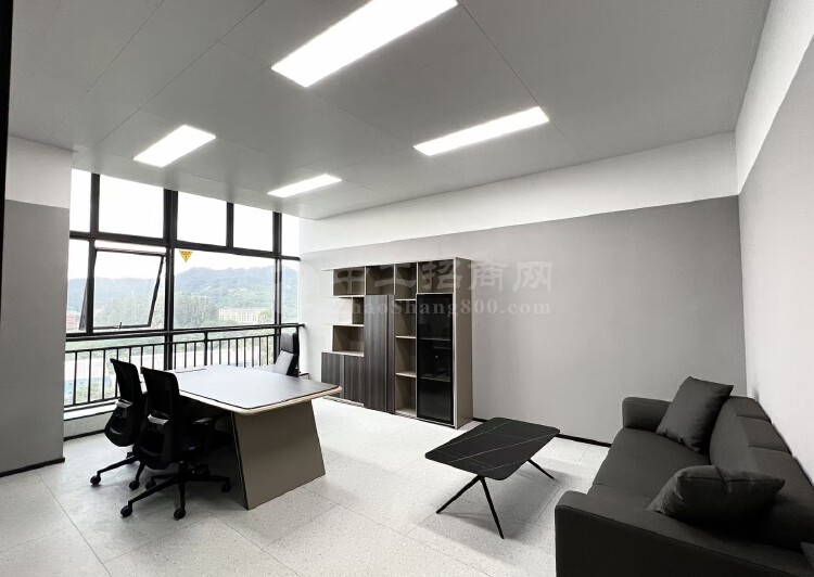 中山市翠亨新区精装写字楼办公室150平方出租，采光好配套齐全3