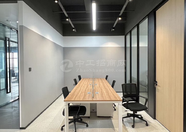 中山市翠亨新区精装写字楼办公室150平方出租，采光好配套齐全4