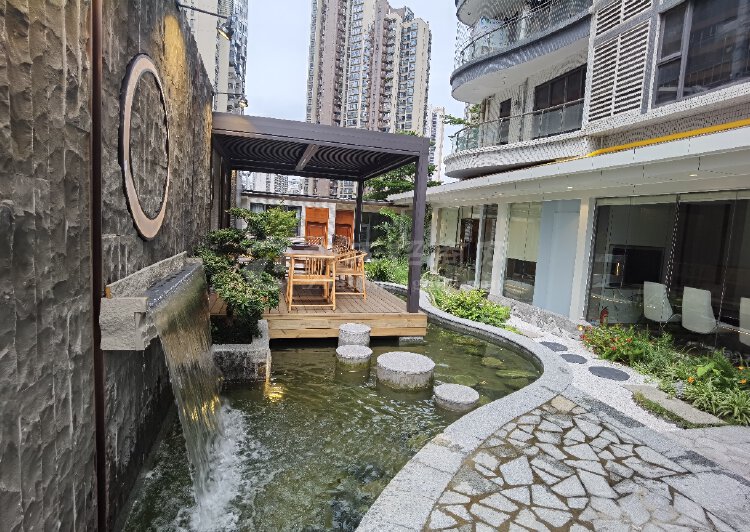 天河珠江新城900平精装修带空中花园的园林式办公室出租3