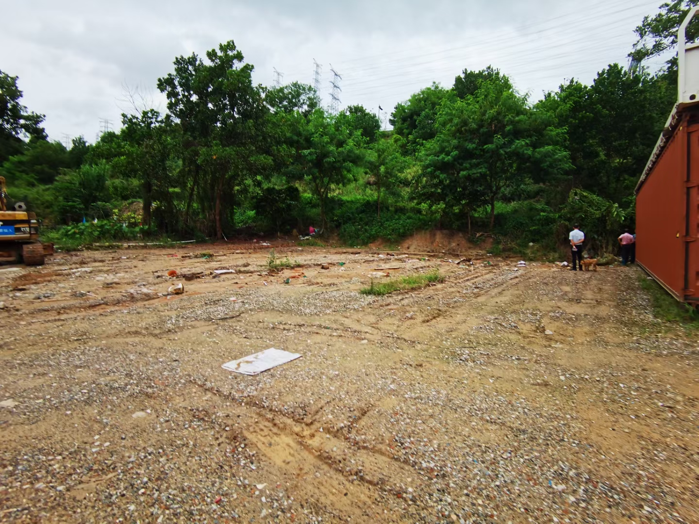 深圳宝安区沙井新桥立交附近80亩工业用地未硬化可分租3