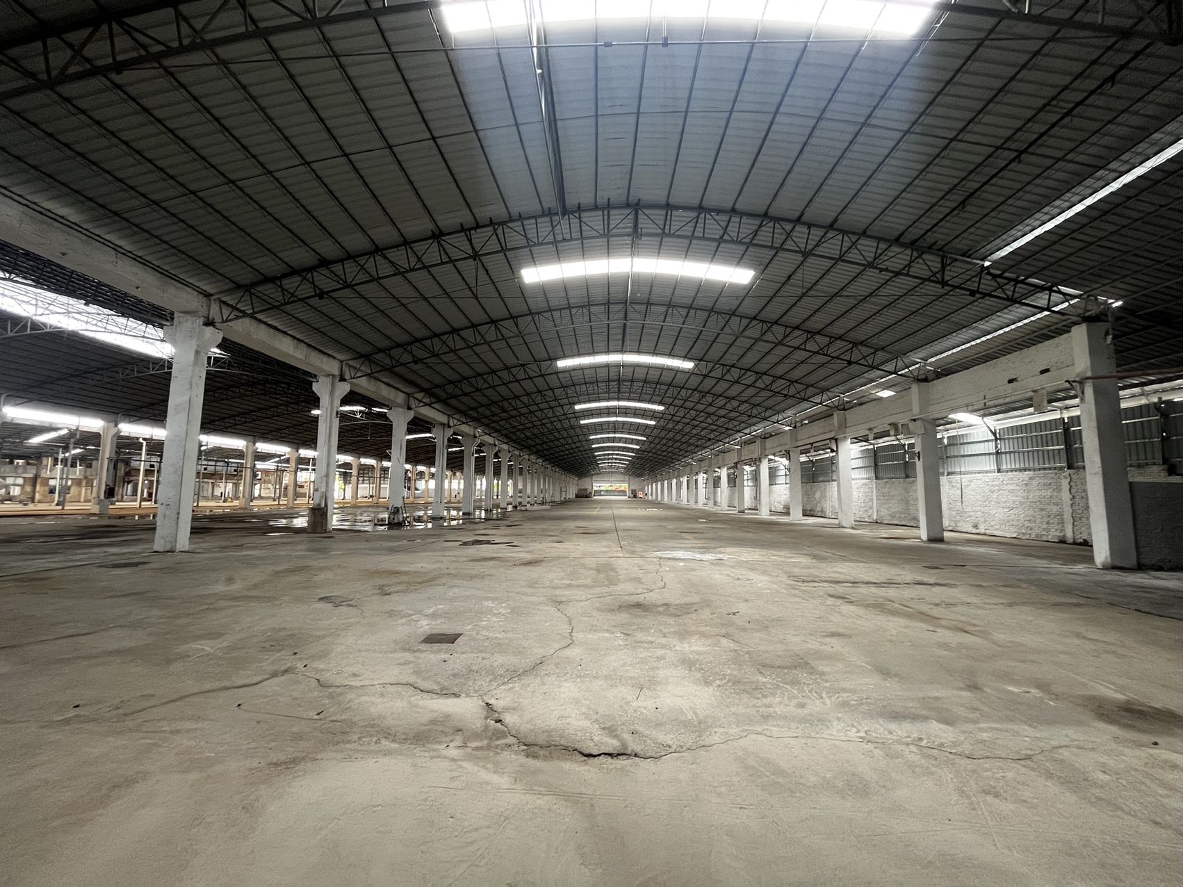 白云区白云湖园区单一层厂房，仓库3800平方可分租。