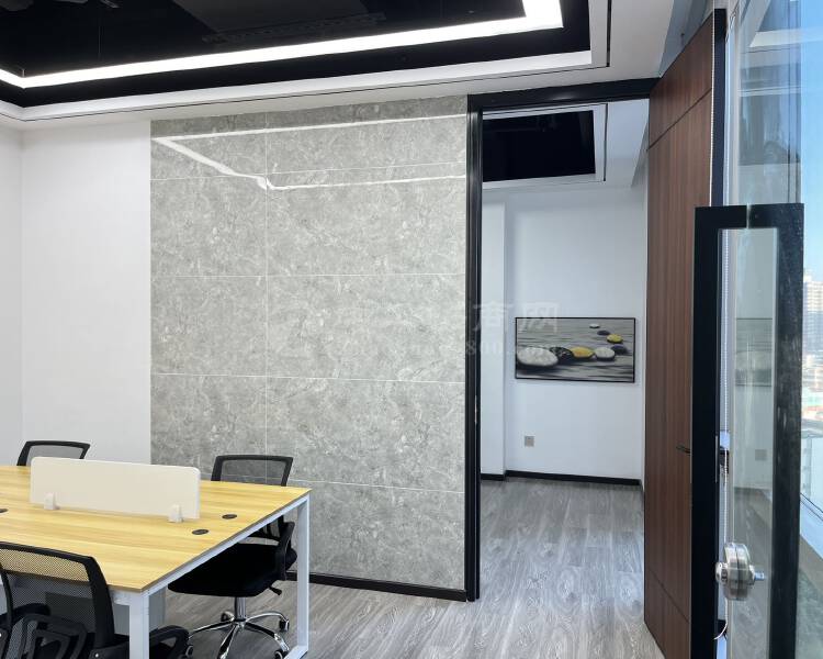 南山南头振业国际商务中心精装修办公室面积75平带家私6500