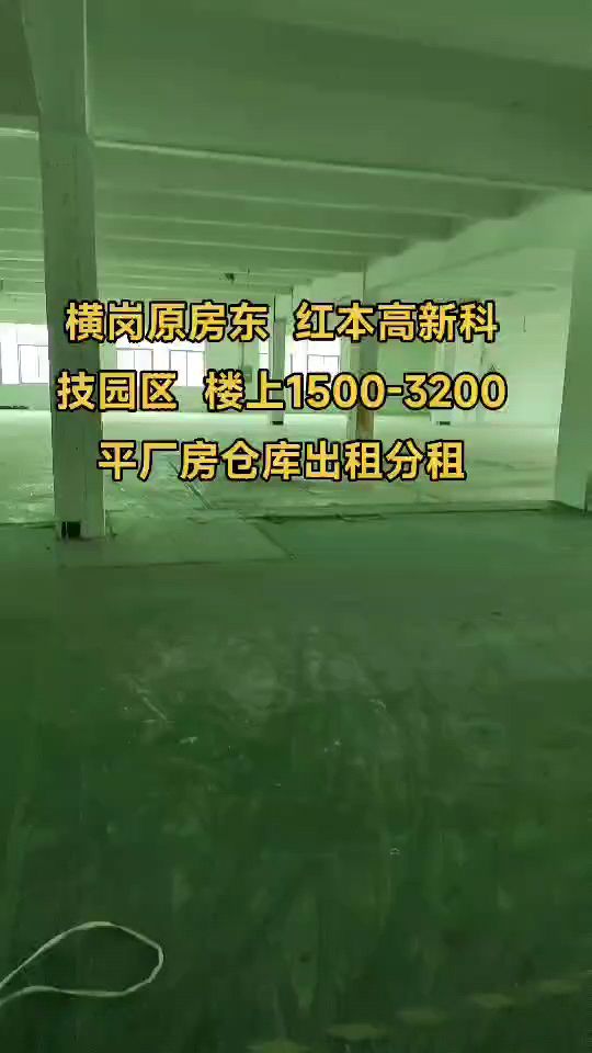 横岗大康原房东工业园厂房仓库1500-3200平出租分租