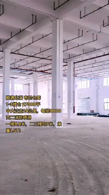 独门独院，可做布匹仓库，北滘镇工业园27000方仓库招租