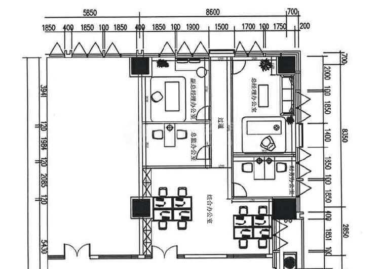 南山科技园北区一手物业直租，小户型4+1格局带精装修空调计电6