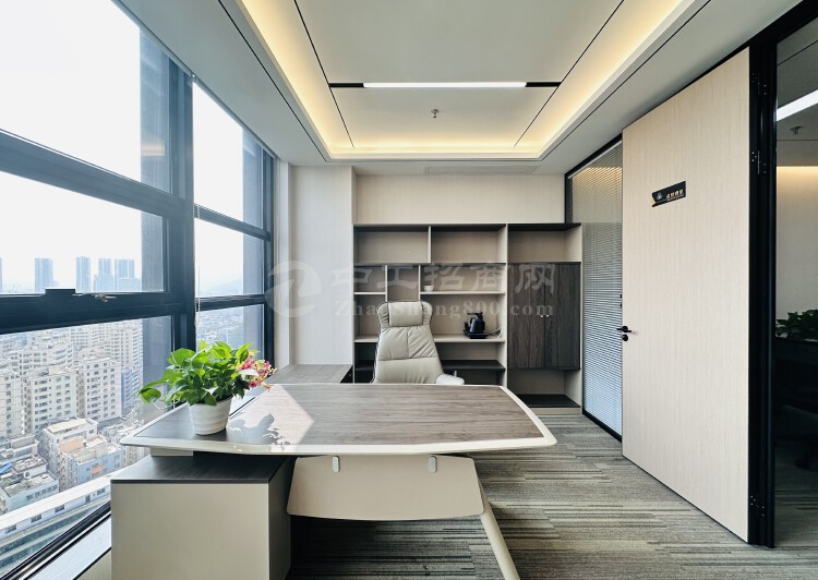 龙华地铁口带家私办公室出租250平3+1格局豪华精装全套家私2