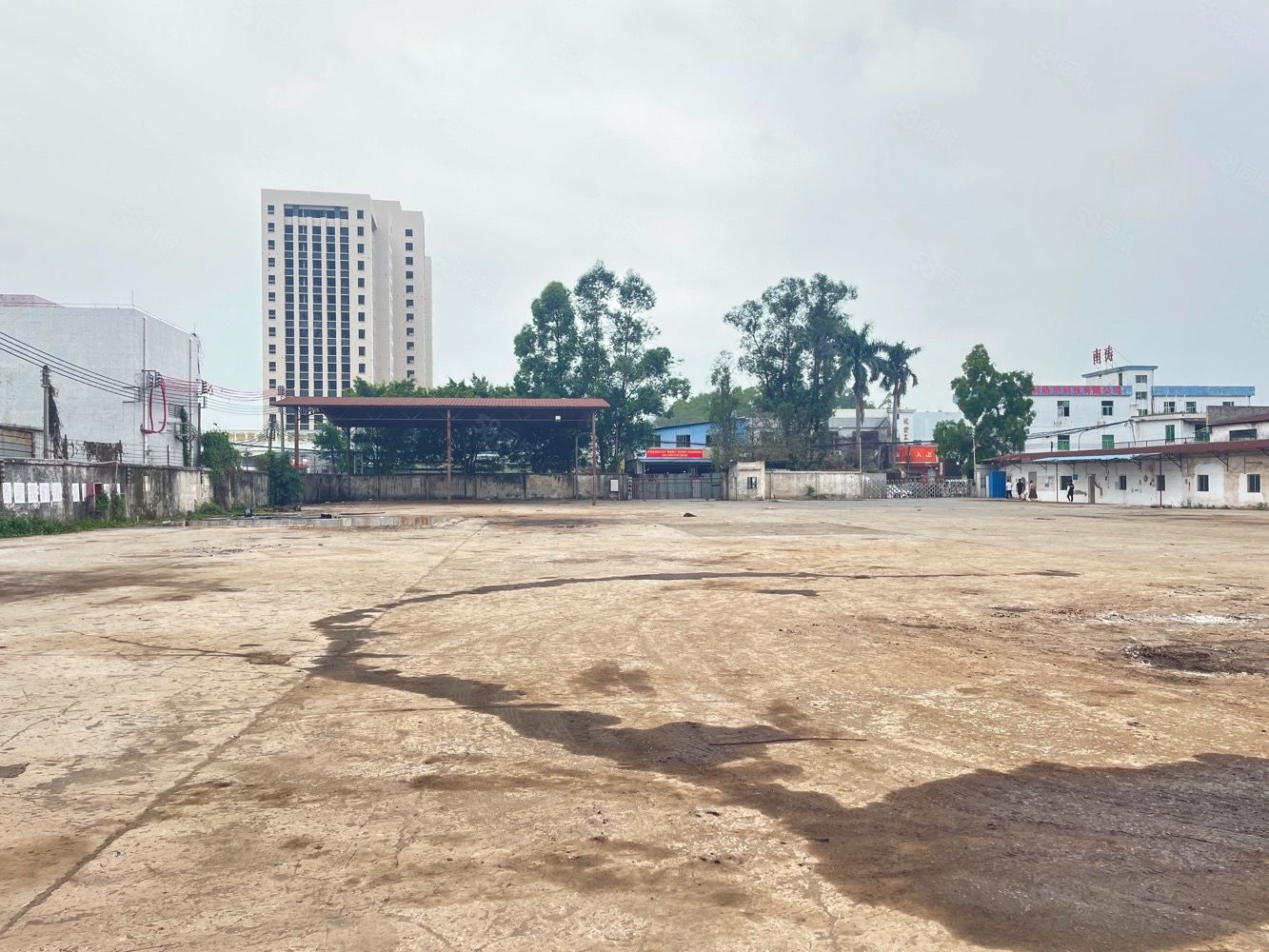 番禺硬化空地10亩出租，方正实用，好进大车1