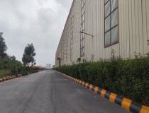 兴泰附近出租独院钢构厂房15300方高18米，带牛角，带办公