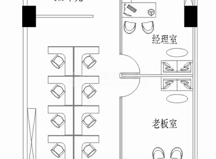 深圳北精装写字楼面积：175平，朝向：紫气东来2