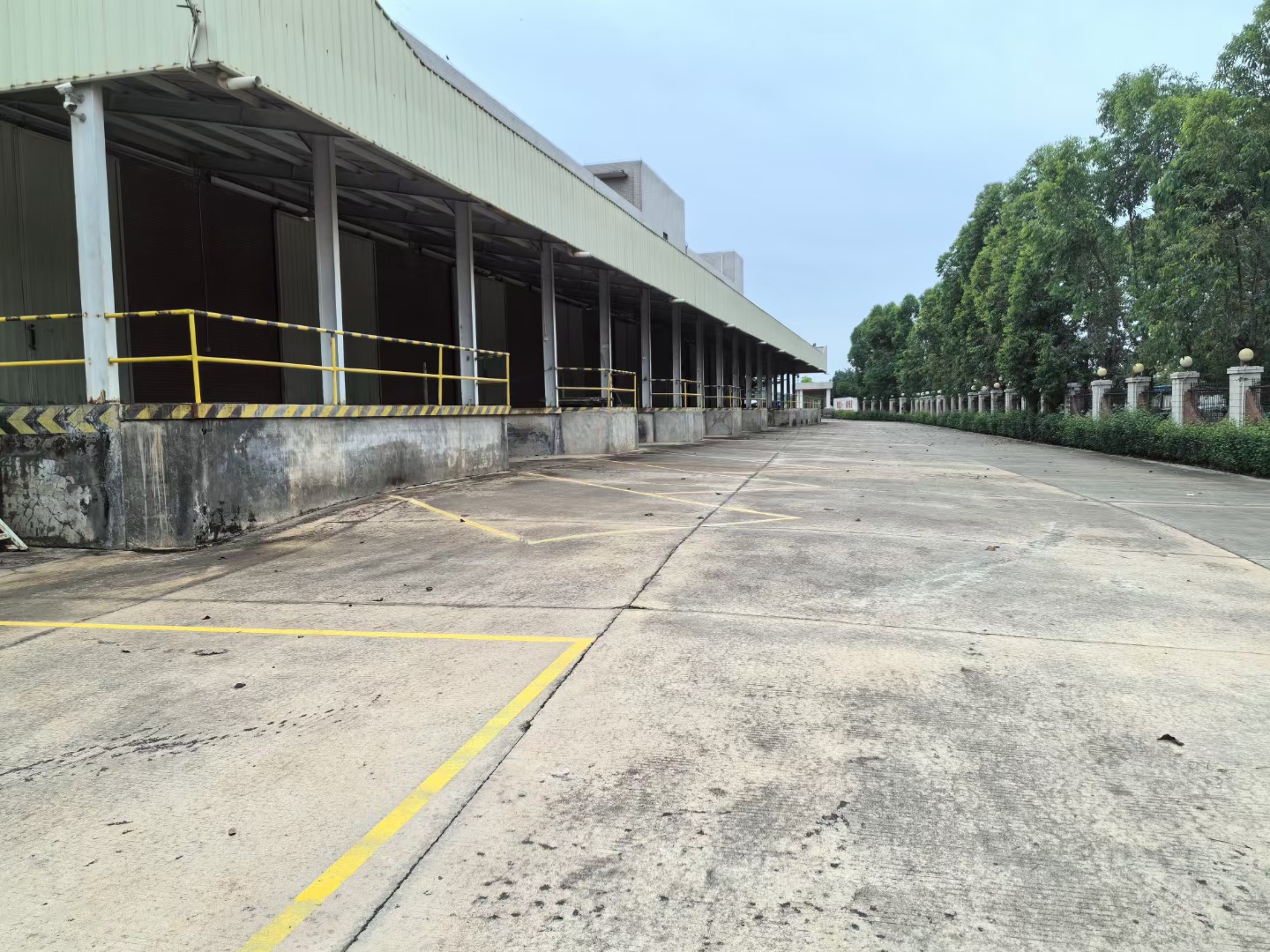 马安新湖工业区8万平方物流仓库厂房出租层高10米。