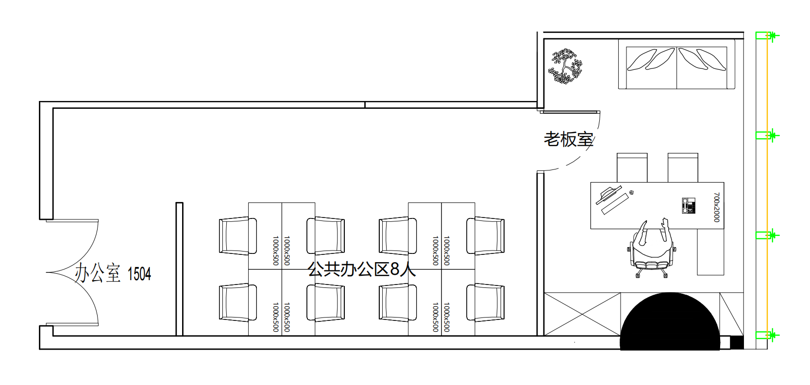 天河区金融城105平小面积办公室出租！配套齐全拎包入住！6