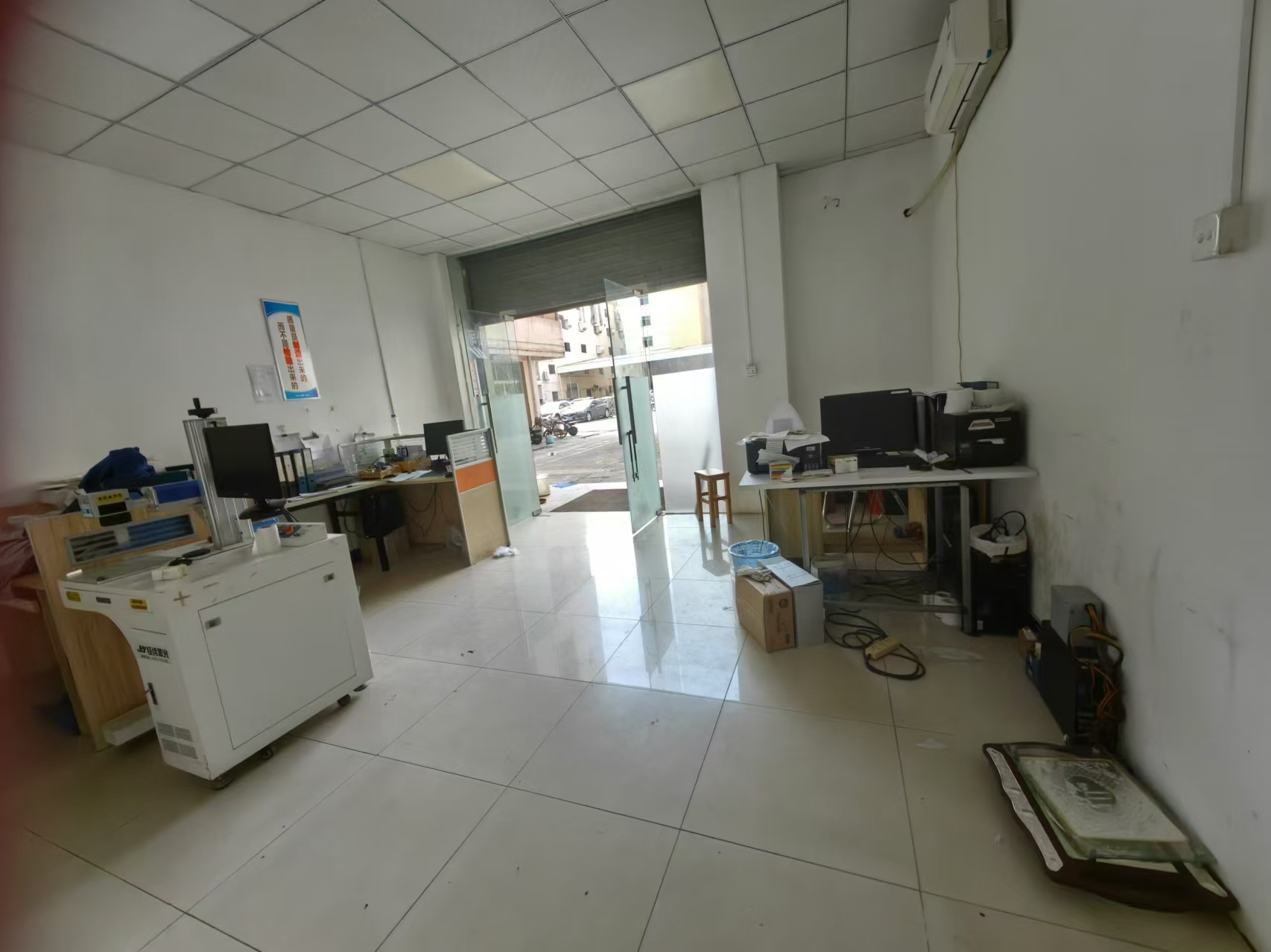 高埗镇双证厂房一楼880平带装修办公室出租
