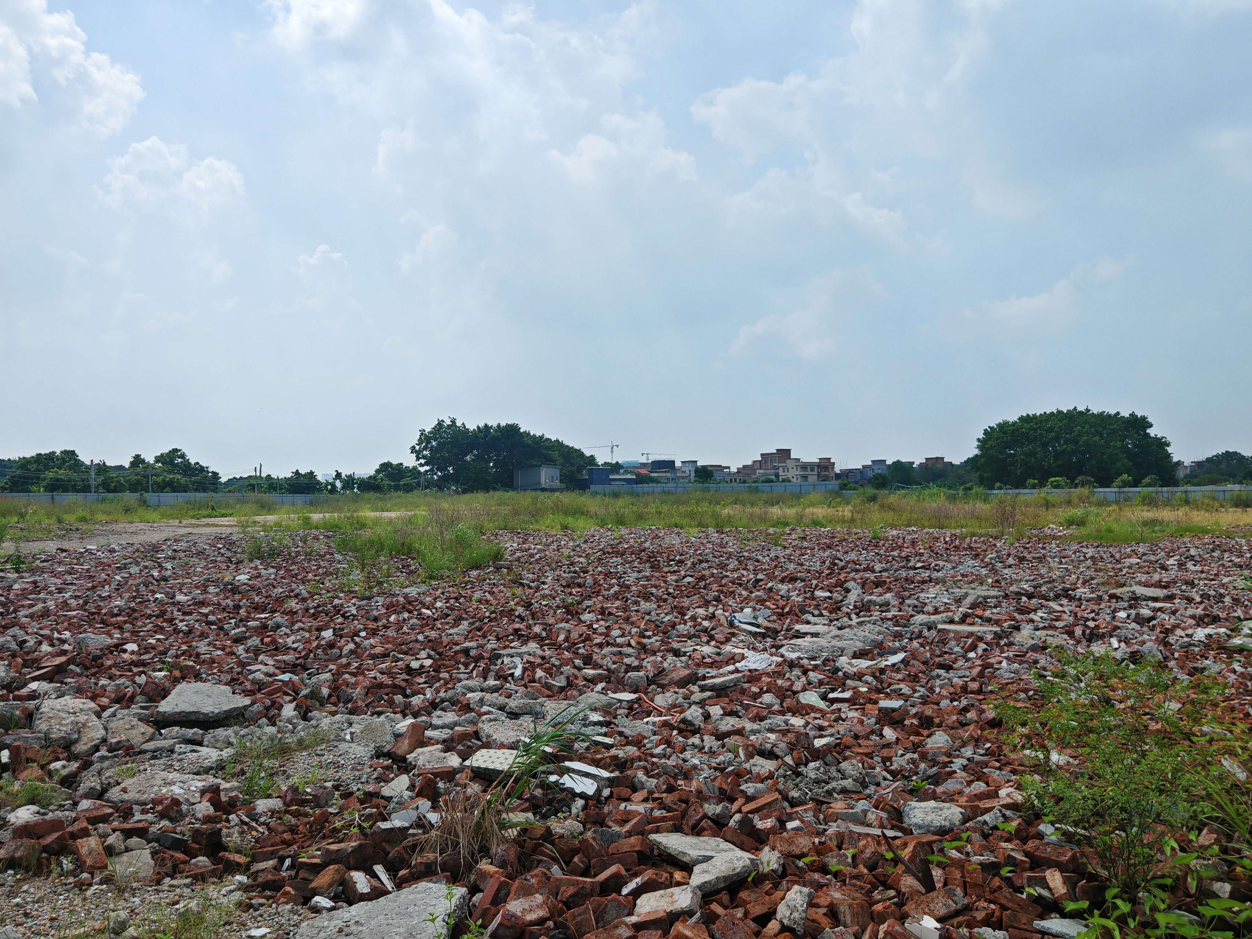 东莞厚街国有一手土地出租50亩可定建厂房可硬化生产大小可分租2