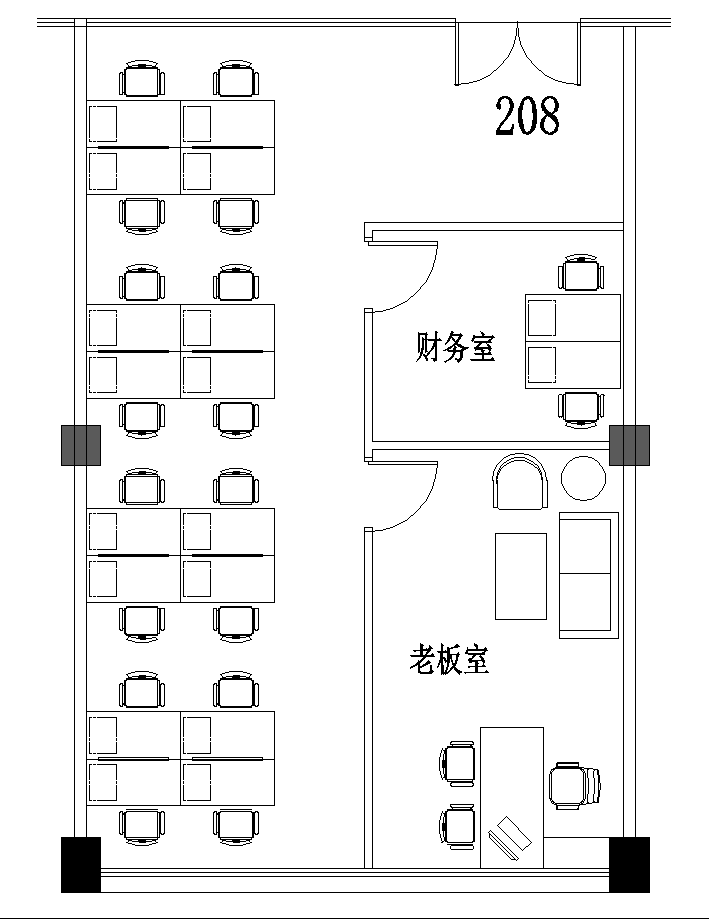 天河区科韵路160平精装修写字楼办公室出租！配套齐全拎包入住6