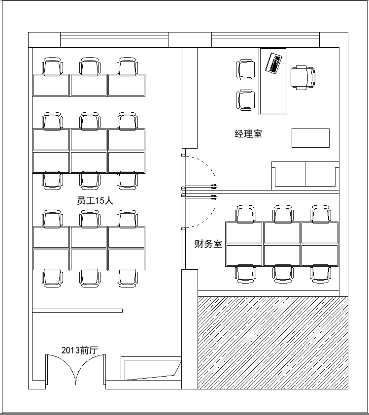 天河区金融城，精装修小面积办公室153平出租。5